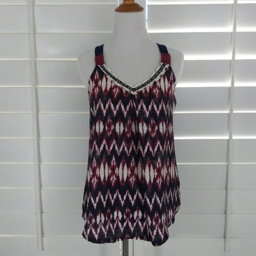 NEW Xhilaration shimmer okay design tank XS